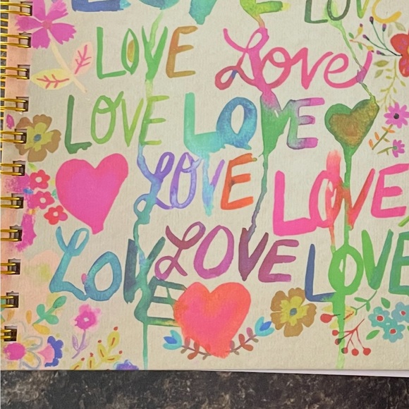 Natural Life Colorful Love Themed Spiral Notebook - Picture 2 of 6
